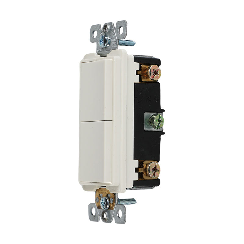 Módulo interruptor doble decor almendra 3 v ul 15 a 120 v