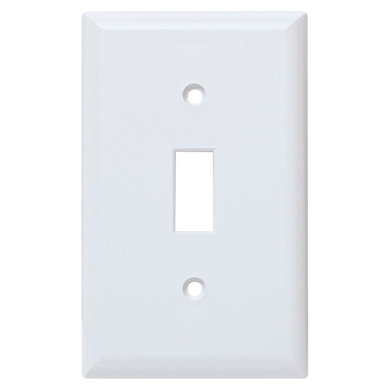 Placa para interruptor de palanca blanco