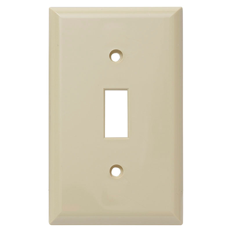 Placa interruptor palanca marfil