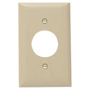 Placa toma sencilla marfil