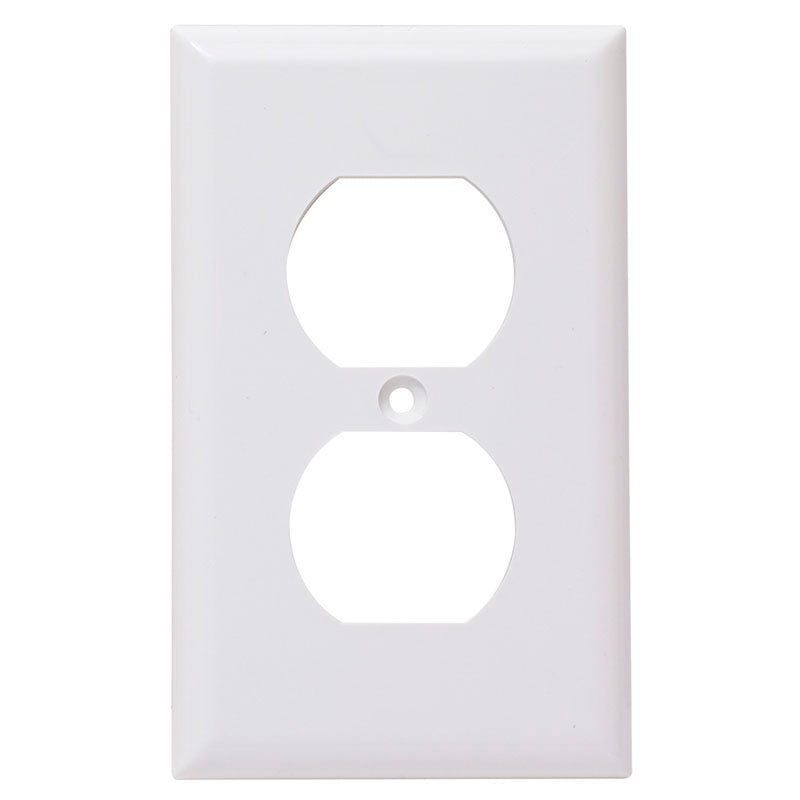 Eagle double white wall plate