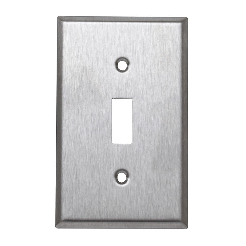 Placa metálica para interruptor sencillo