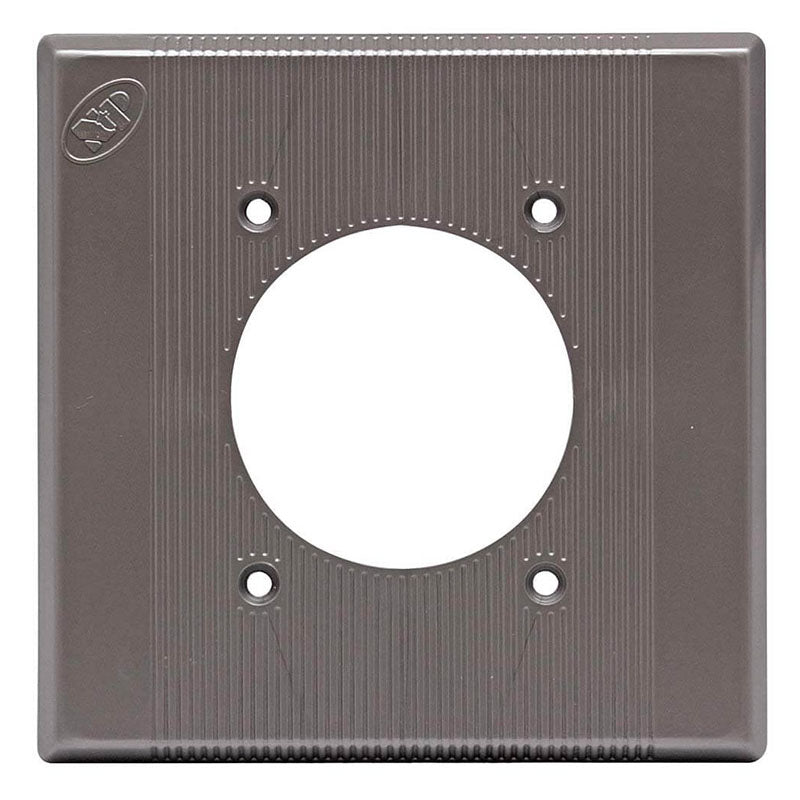 Gray kitchen outlet cover