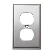 Placa toma doble metal Eagle