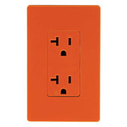 Toma doble naranja 20 A 125 V