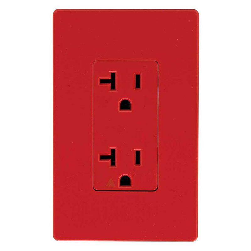 Toma doble rojo 20 A 125 V