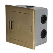 Decor caja piso módulos RJ11- RJ45 y toma polarizado