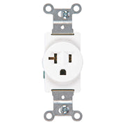 Duplex receptacle white 20 A 125 V