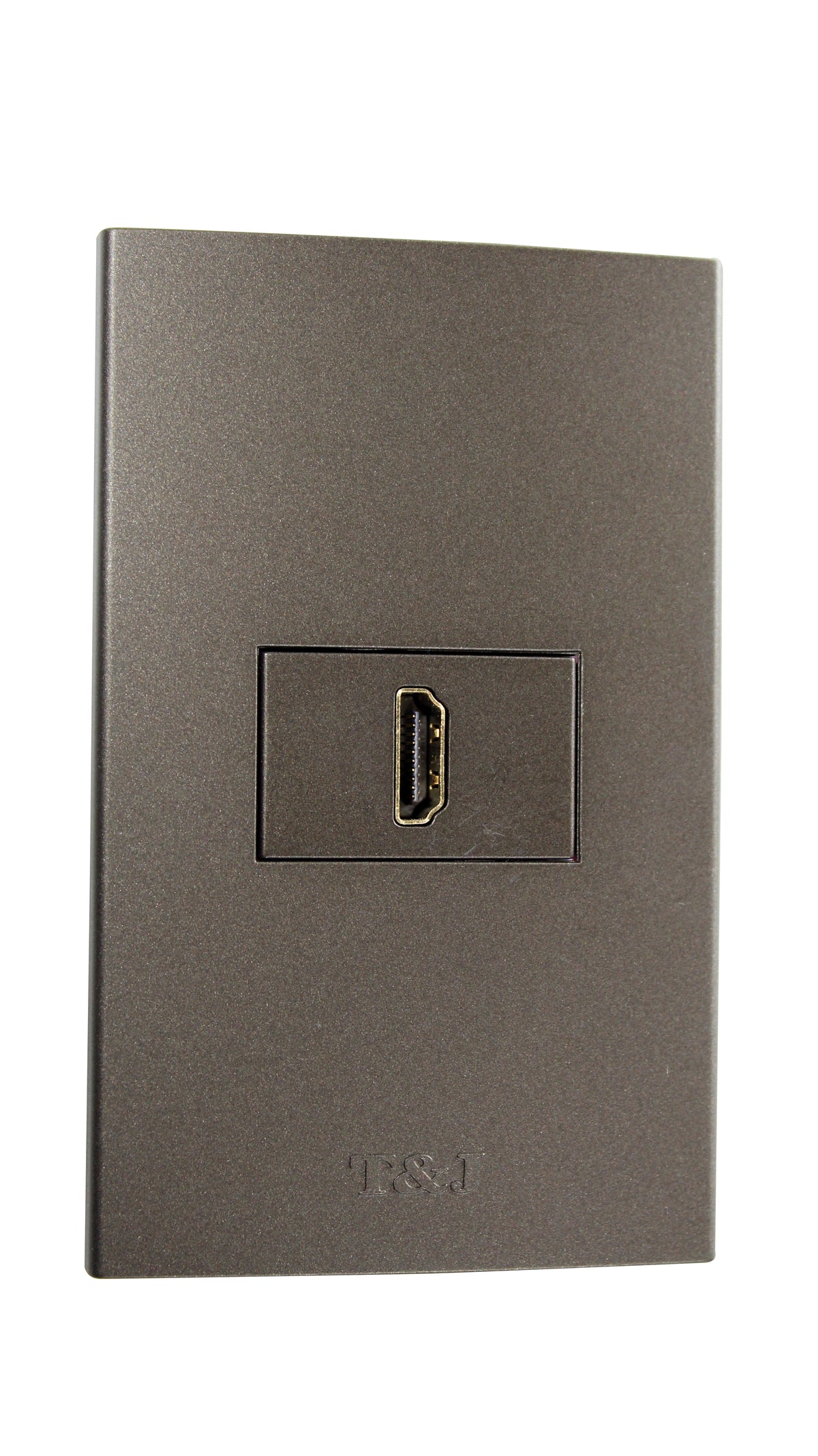T&J armado toma HDMI con placa negro