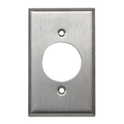 Placa para línea de seguridad acero inoxidable