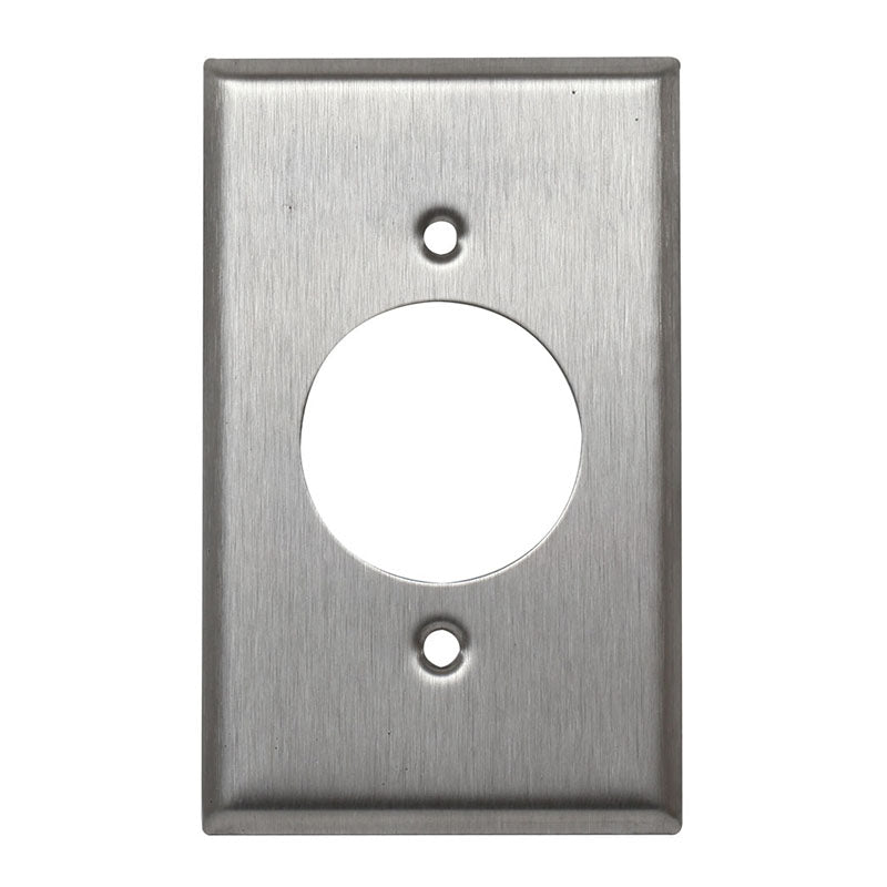 Placa para línea de seguridad acero inoxidable