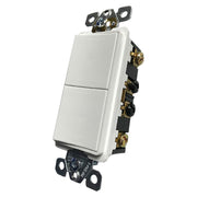Interruptor doble blanco 15 A Eagle