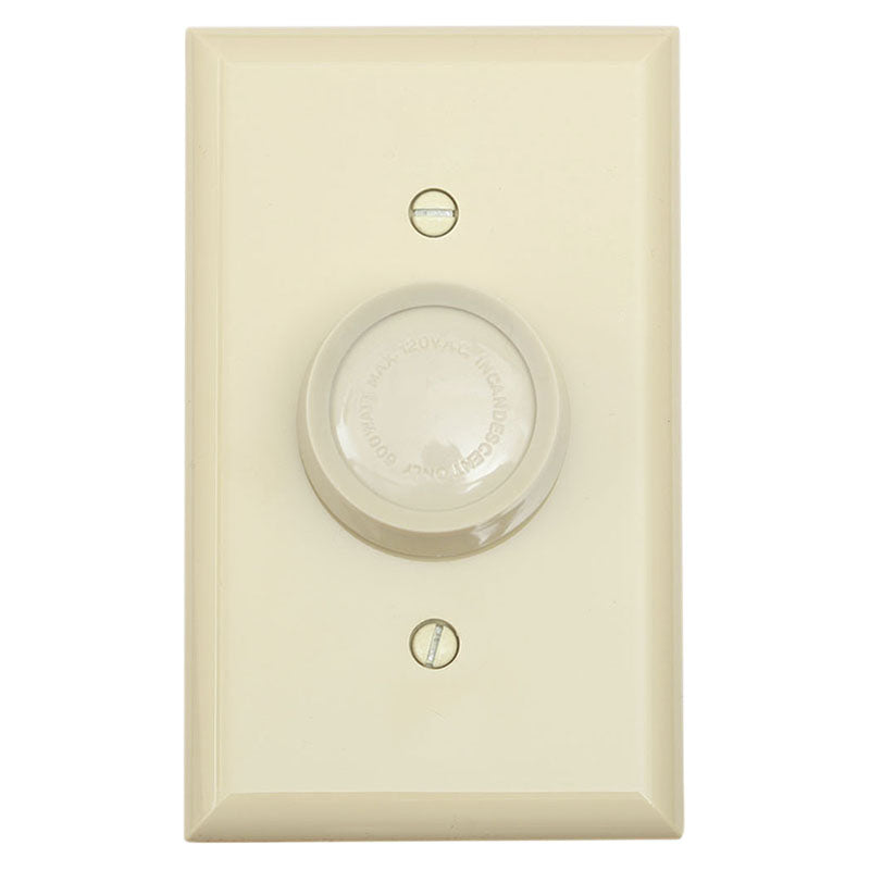 Rotary dimmer ivory with plate