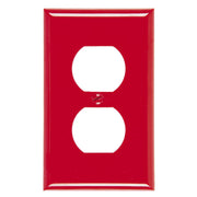 Placa para toma doble rojo