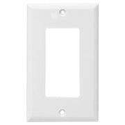 Placa toma sencilla blanco