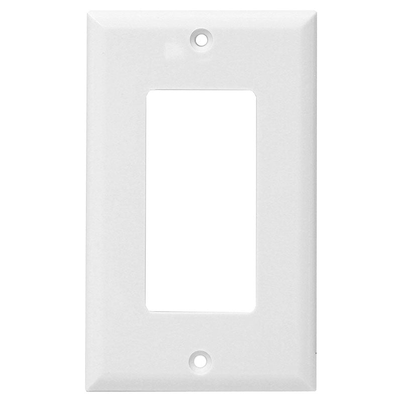 Placa toma sencilla blanco