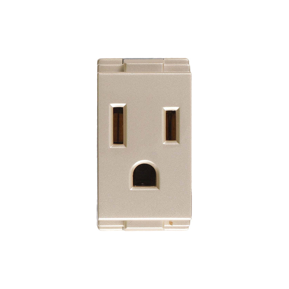 Toma 16 A 125 V champagne Eagle línea T&J modular