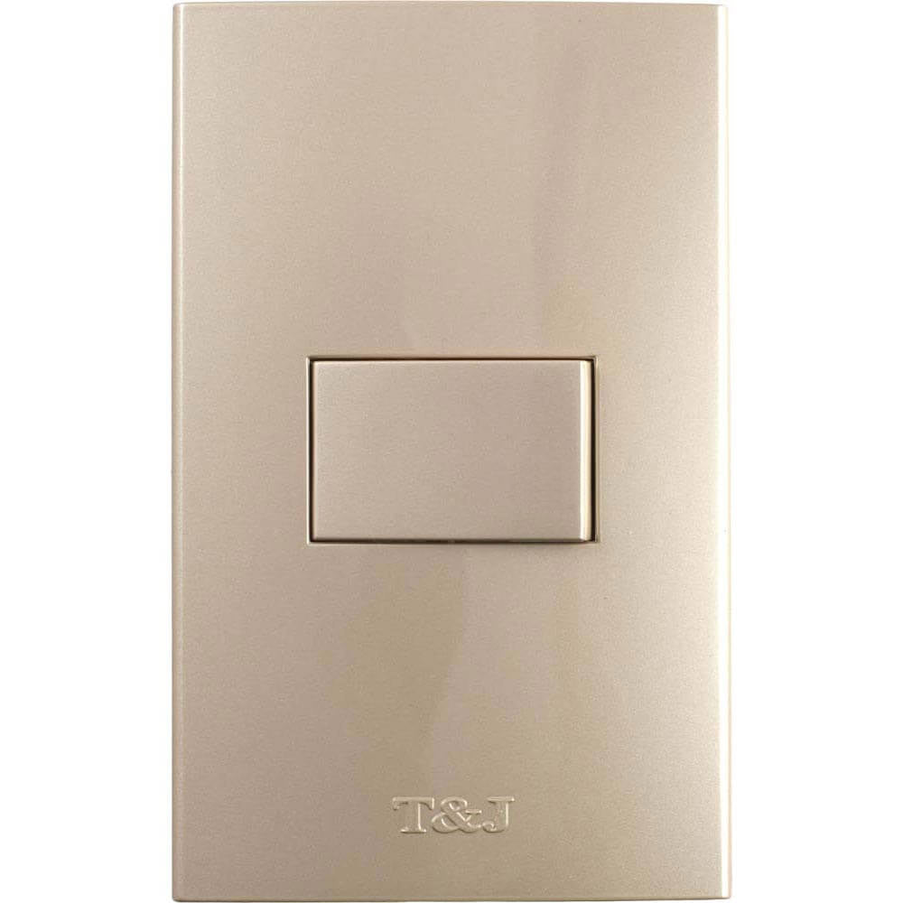Interruptor 3 vías 16 A 125 V champagne Eagle línea T&J