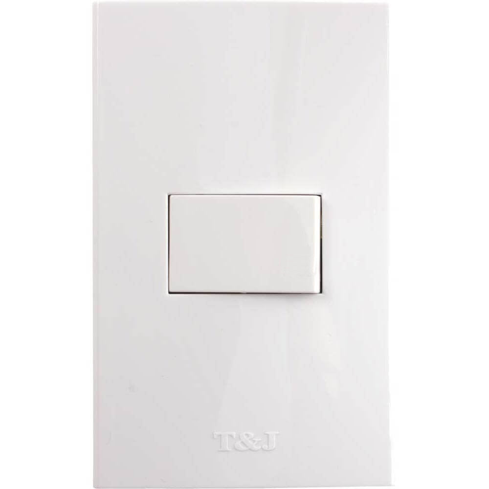 Interruptor 3 vías 16 A 125 V blanco Eagle línea T&J