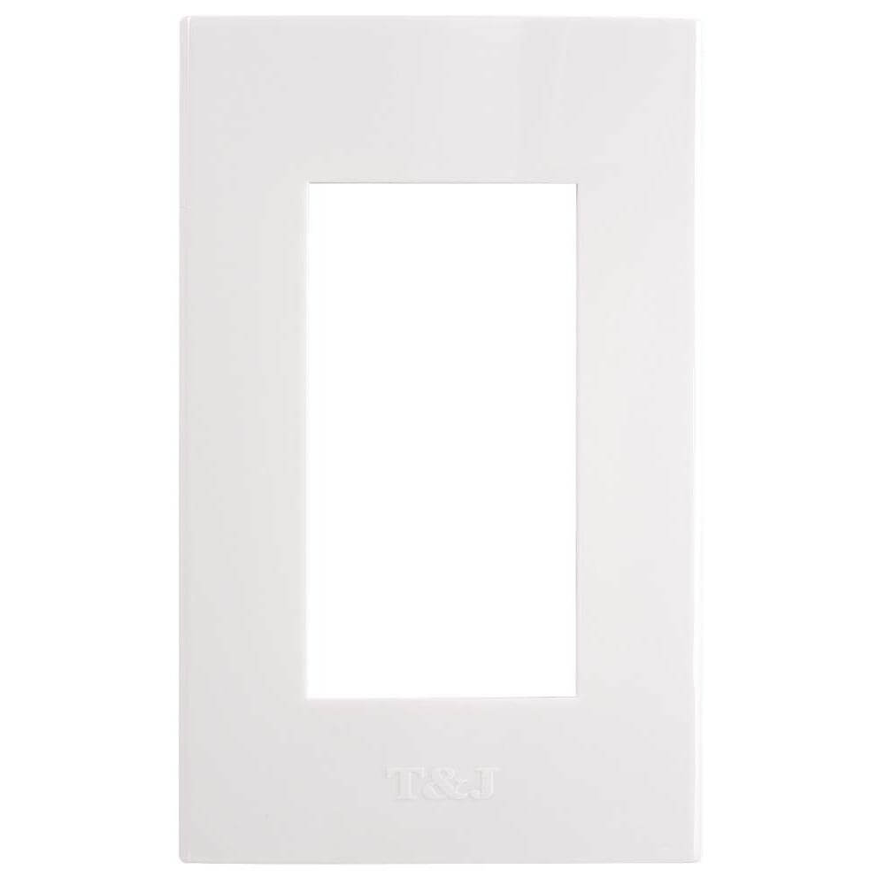 Placa 3 módulos blanco Eagle línea T&J