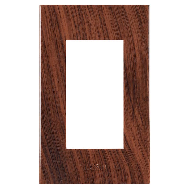 Placa 3 módulos tipo madera roble Eagle línea T&J