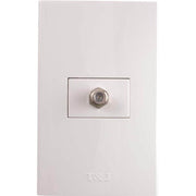 Toma coaxial blanco Eagle línea T&J