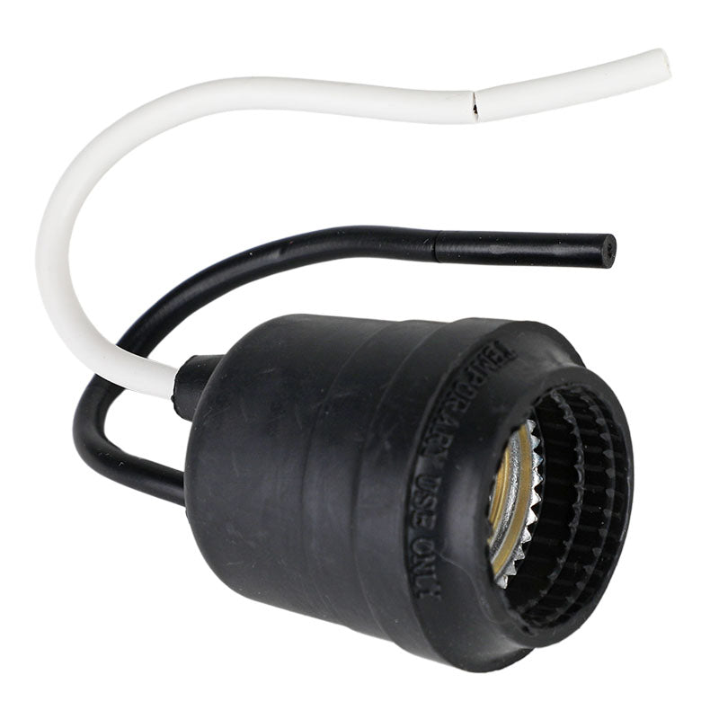 Weatherproof PVC socket 125 V 75 W