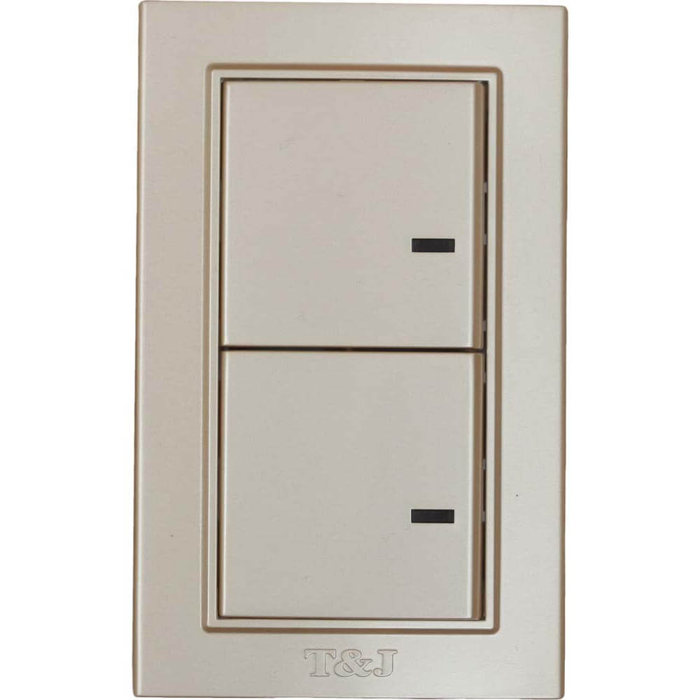 T&J Deco Champagne Double 3-Way Switch – Ferretería EPA