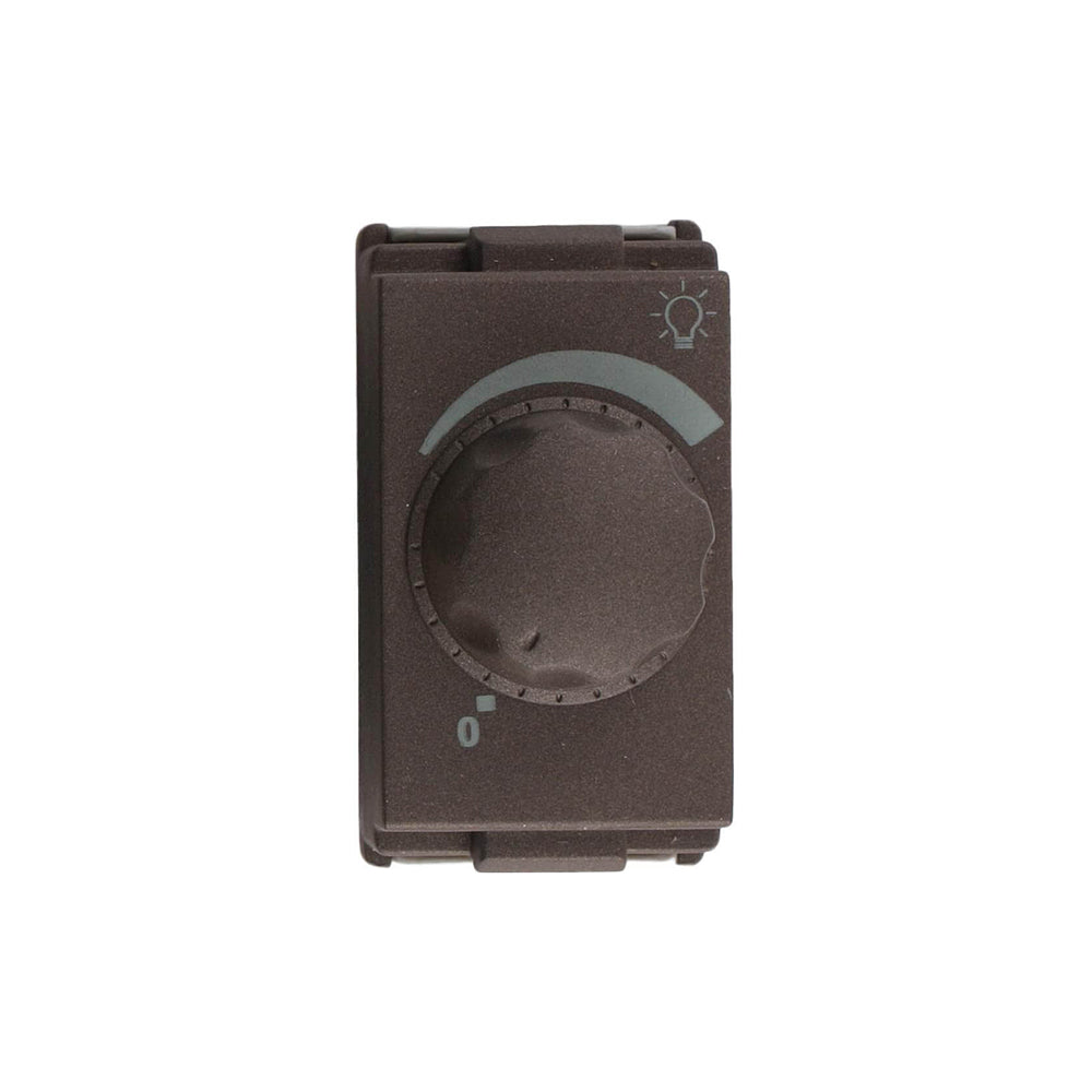 Dimmer luz incandescente 200 W 125 A negro rojizo Eagle línea T&J modular
