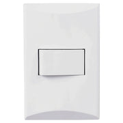 Interruptor 3 vías 15 A 125 V blanco Eagle línea Plata