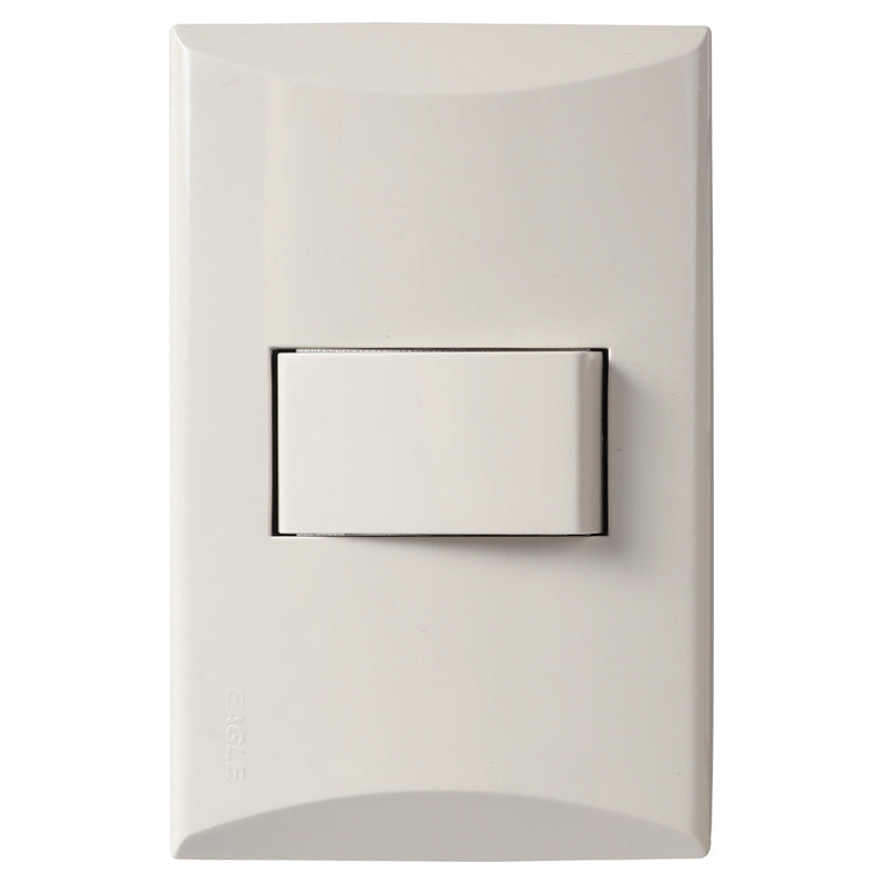 Interruptor 3 vías 15 A 125 V marfil Eagle línea Plata