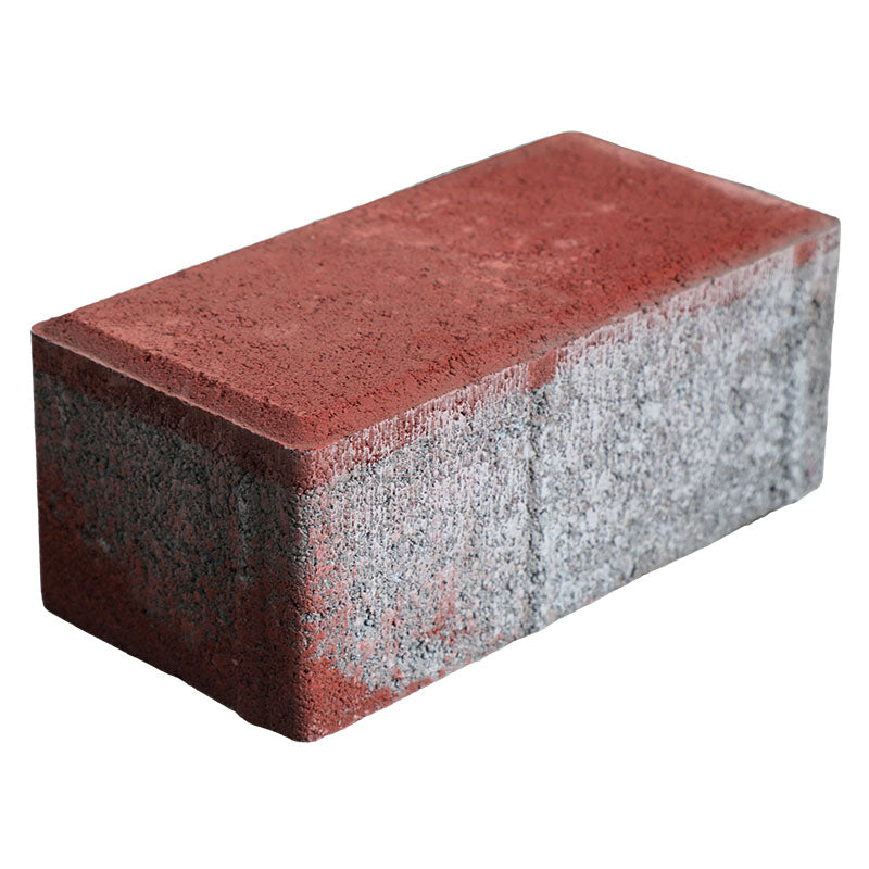 Adoquín rectangular rojo 401 8 x 10 x 20 cm
