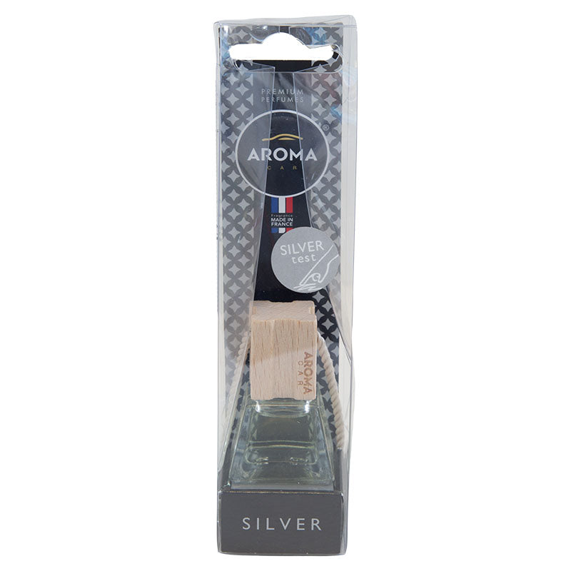 Aromatizante para carro Aroma en botella para colgar 1 unidad aroma Silver  de 7 ml