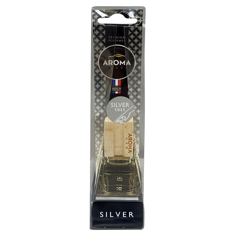 Aromatizante para carro Aroma en botella para colgar 1 unidad aroma Silver  de 7 ml