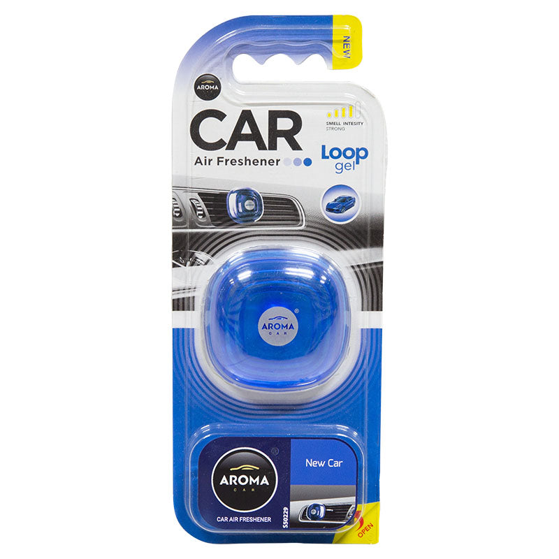 Gel car air freshener, vent clip, 1 unit, New Car scent