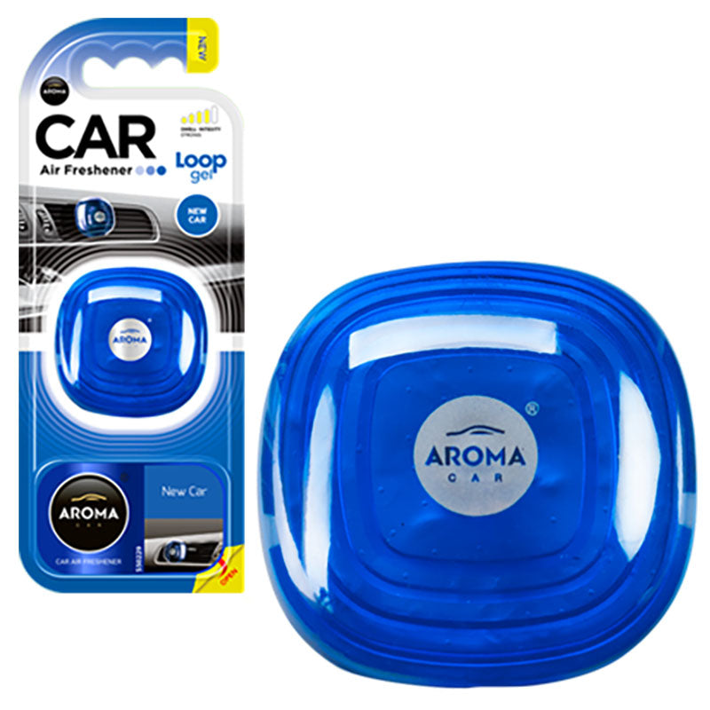 Gel car air freshener, vent clip, 1 unit, New Car scent
