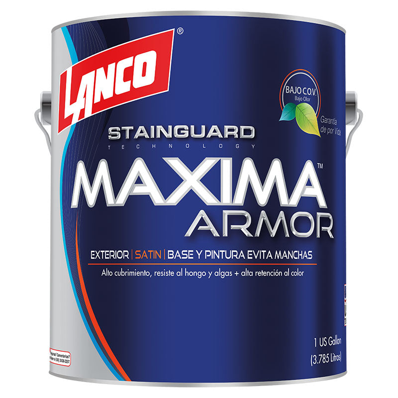 Paint Lanco Maxima Armor satin white 1 gal