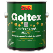Pintura látex Goltex blanco mate 1 gal SUR