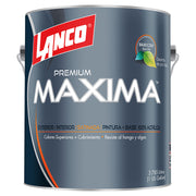 Pintura acrílica Máxima blanco satinado 1 gal Lanco