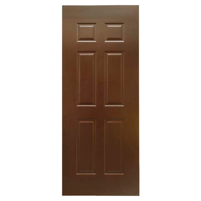 HDF 6-panel flush door 210 x 80 cm 36 mm wenge