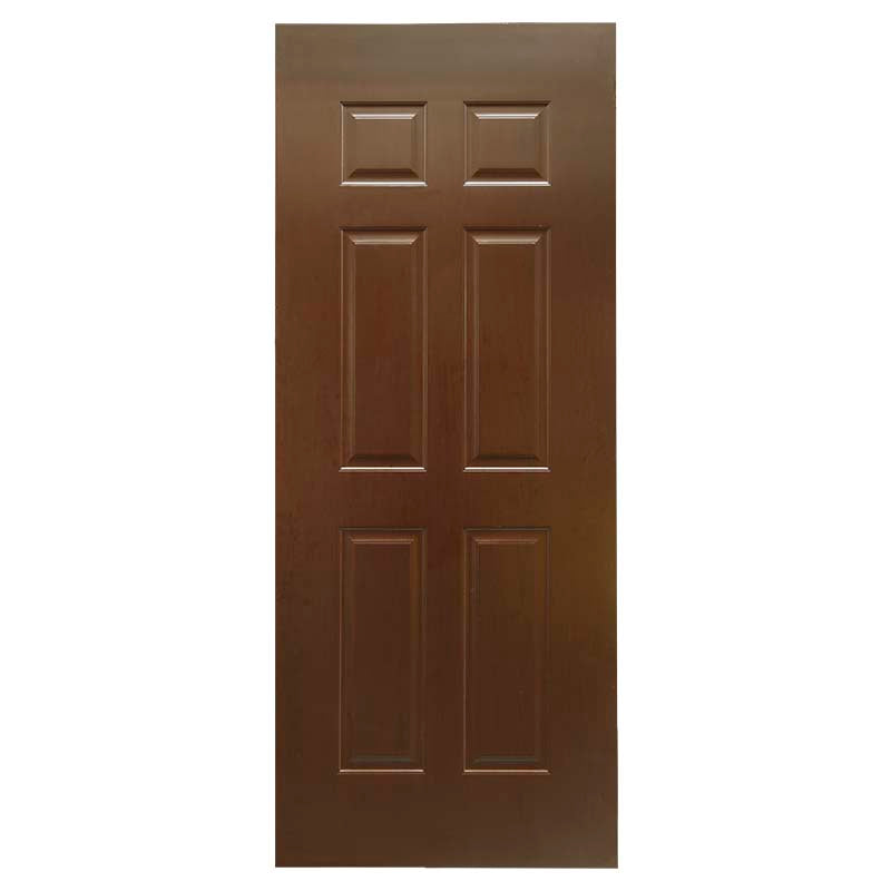 Wenge 6-panel HDF flush door 210 x 85 cm 36 mm