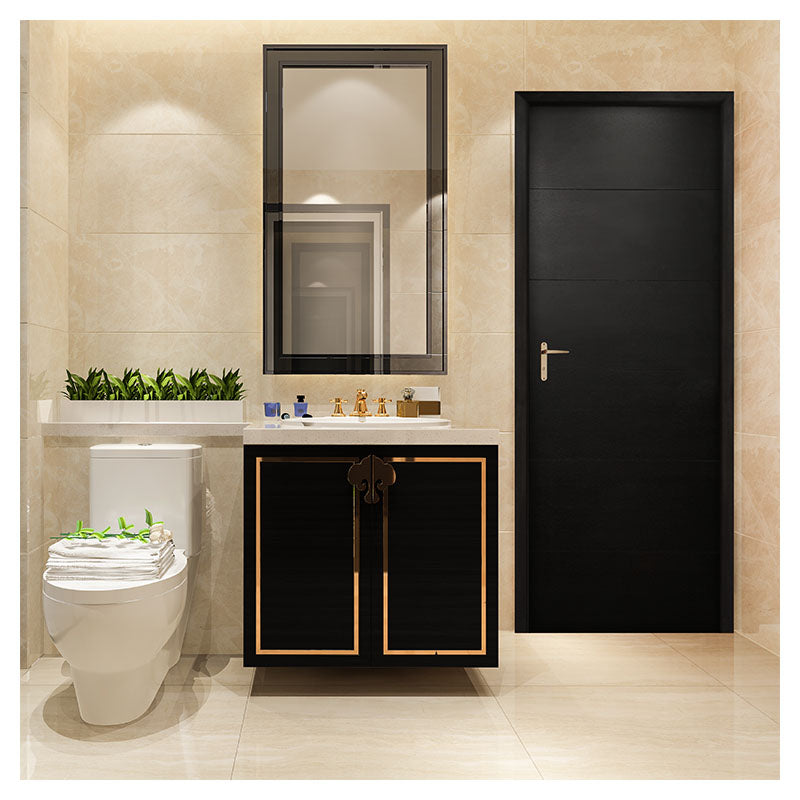 Puerta entamborada laminada toscana 210 x 75 cm 39 mm wengué
