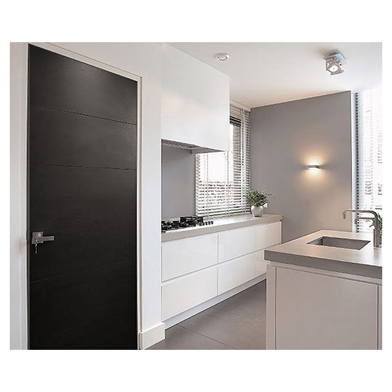 Puerta entamborada laminada toscana 210 x 75 cm 39 mm wengué