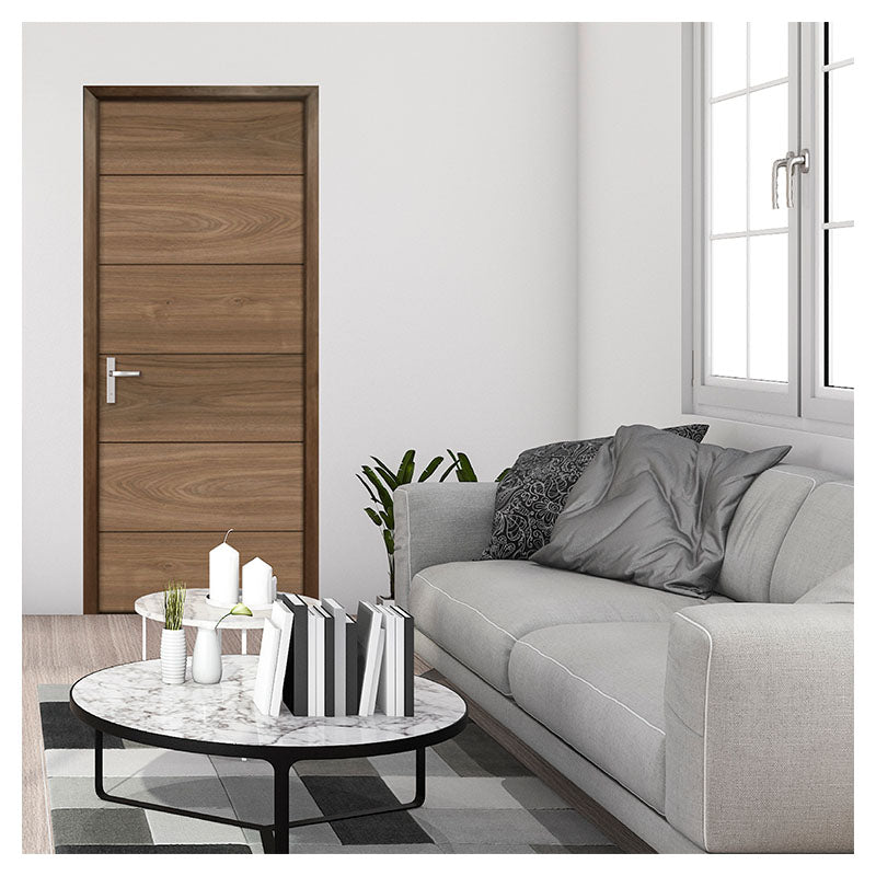 Tuscan laminated flush door 210 x 90 cm 39 mm espresso