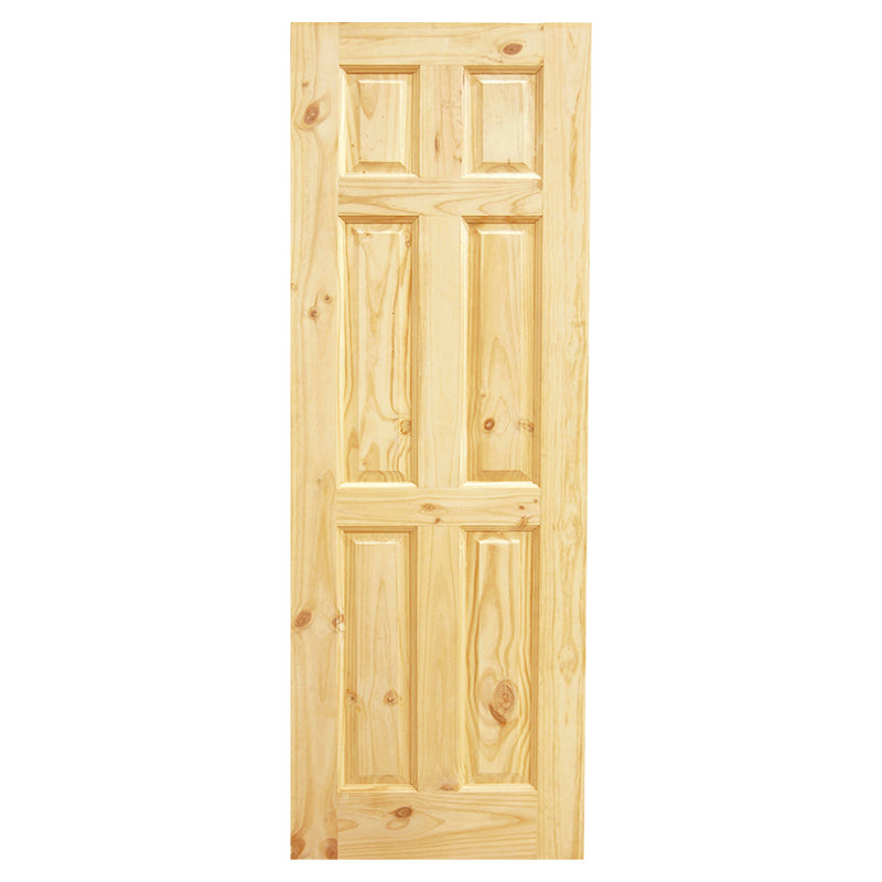 Pine 6-panel door 210 x 95 cm 35 mm