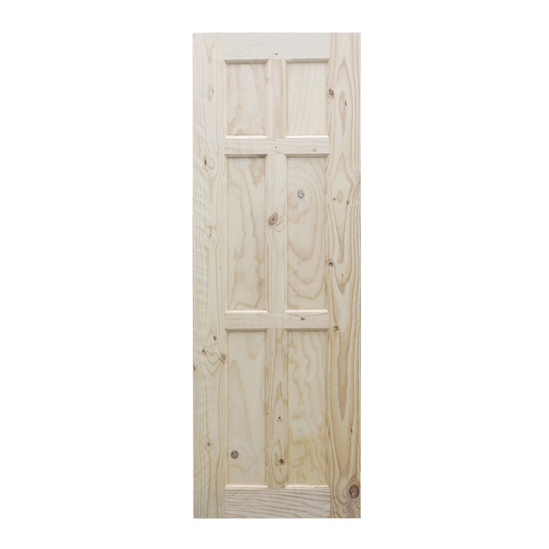 Pine door, 6 panels, 65 x 210 cm