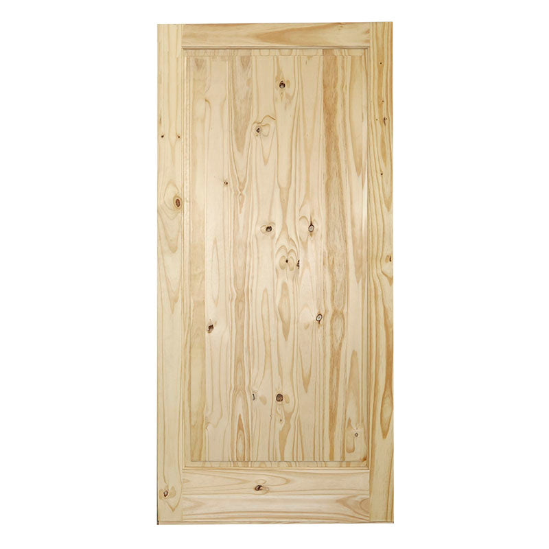 Puerta de pino 1 tablero 210 x 85 cm 35 mm