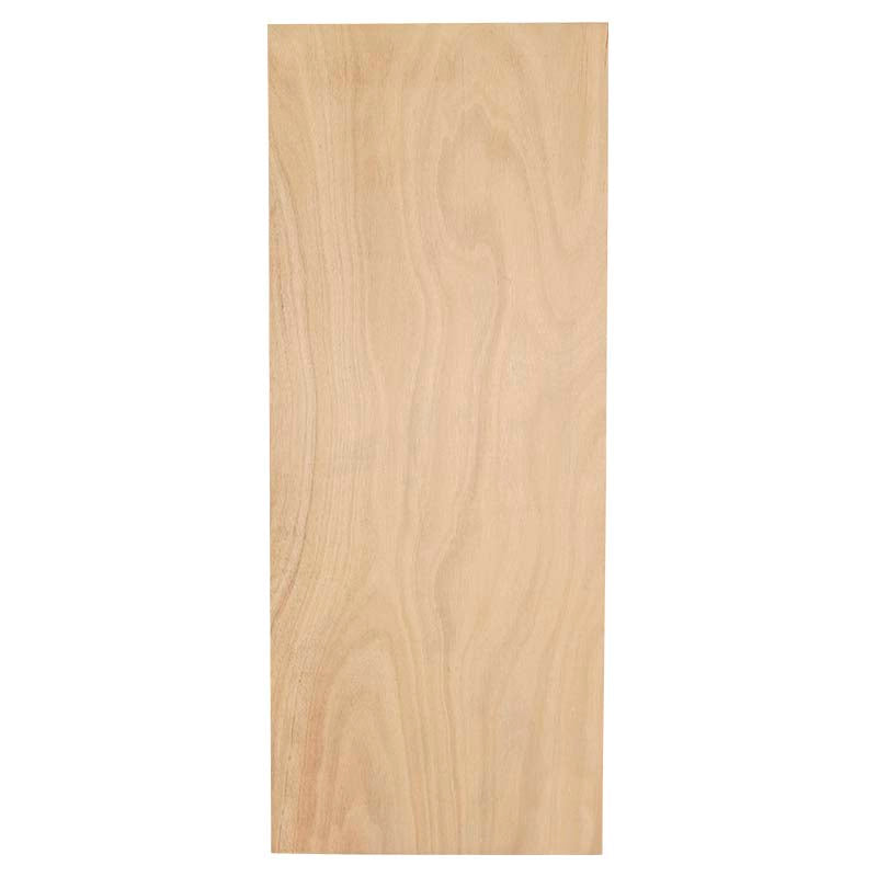 Puerta entamborada plywood 210 x 85 cm 33 mm acabado madera natural