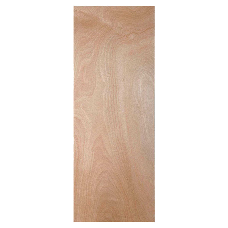 Puerta entamborada plywood 210 x 85 cm 33 mm acabado madera natural