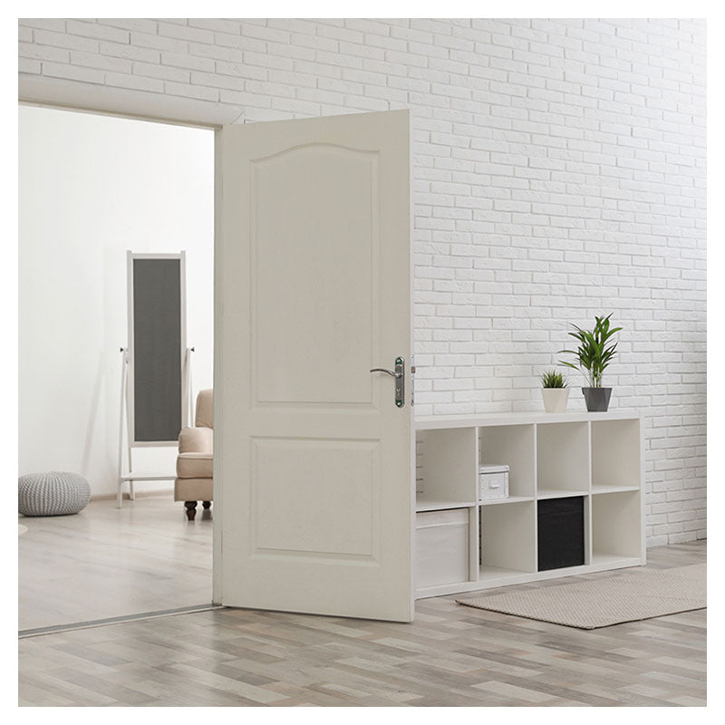 Puerta entamborada hdf skin 2 tableros 210 x 75 cm 33 mm blanca